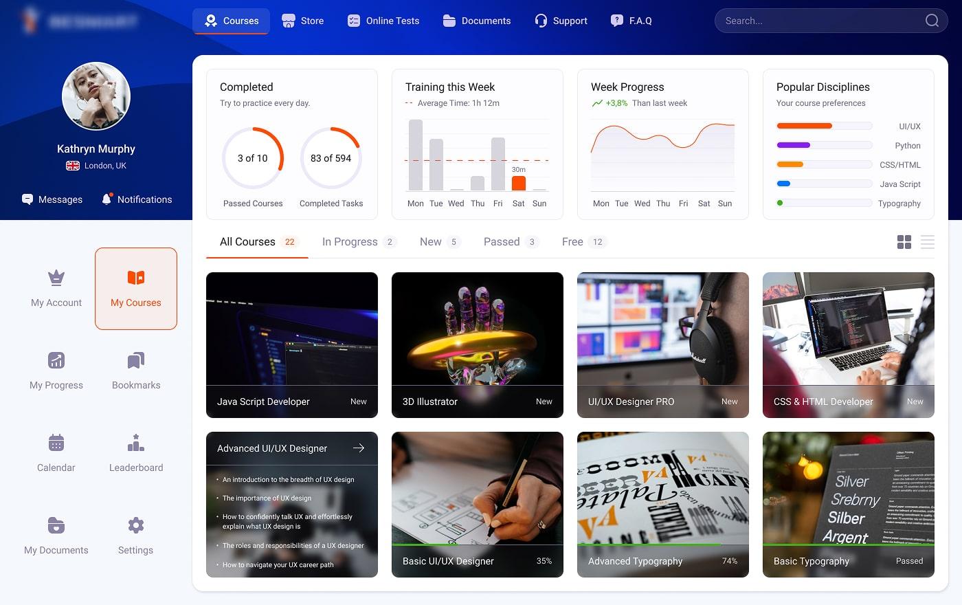 Online Study and Evaluation System for Students
