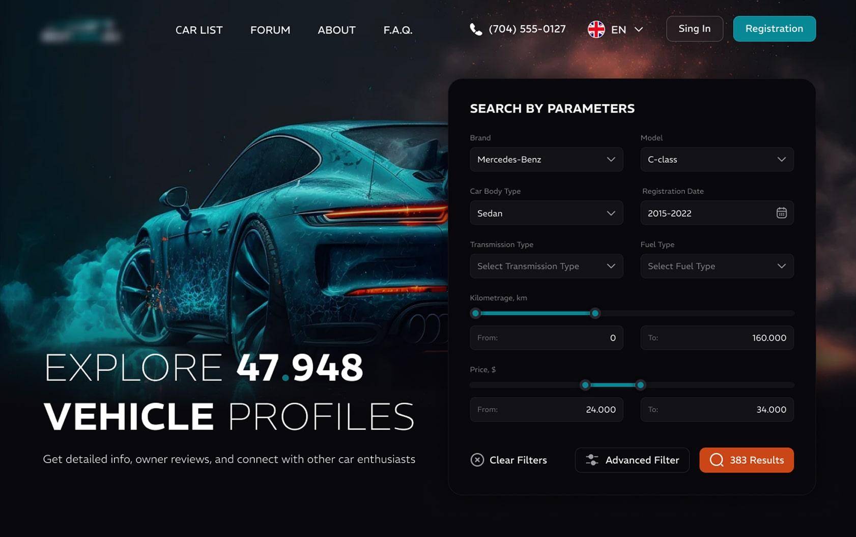 Scalable Web Platform for Car Owners