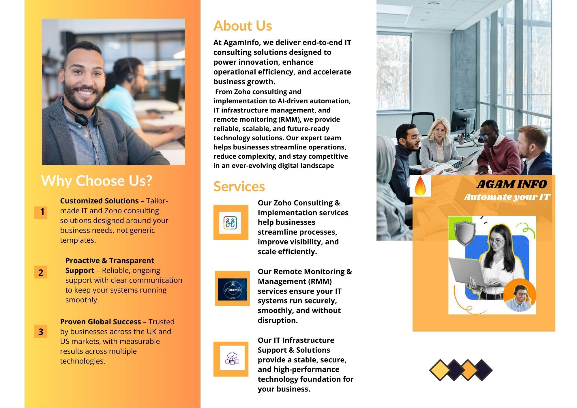 RMM Support, Zoho Consulting & Implementation