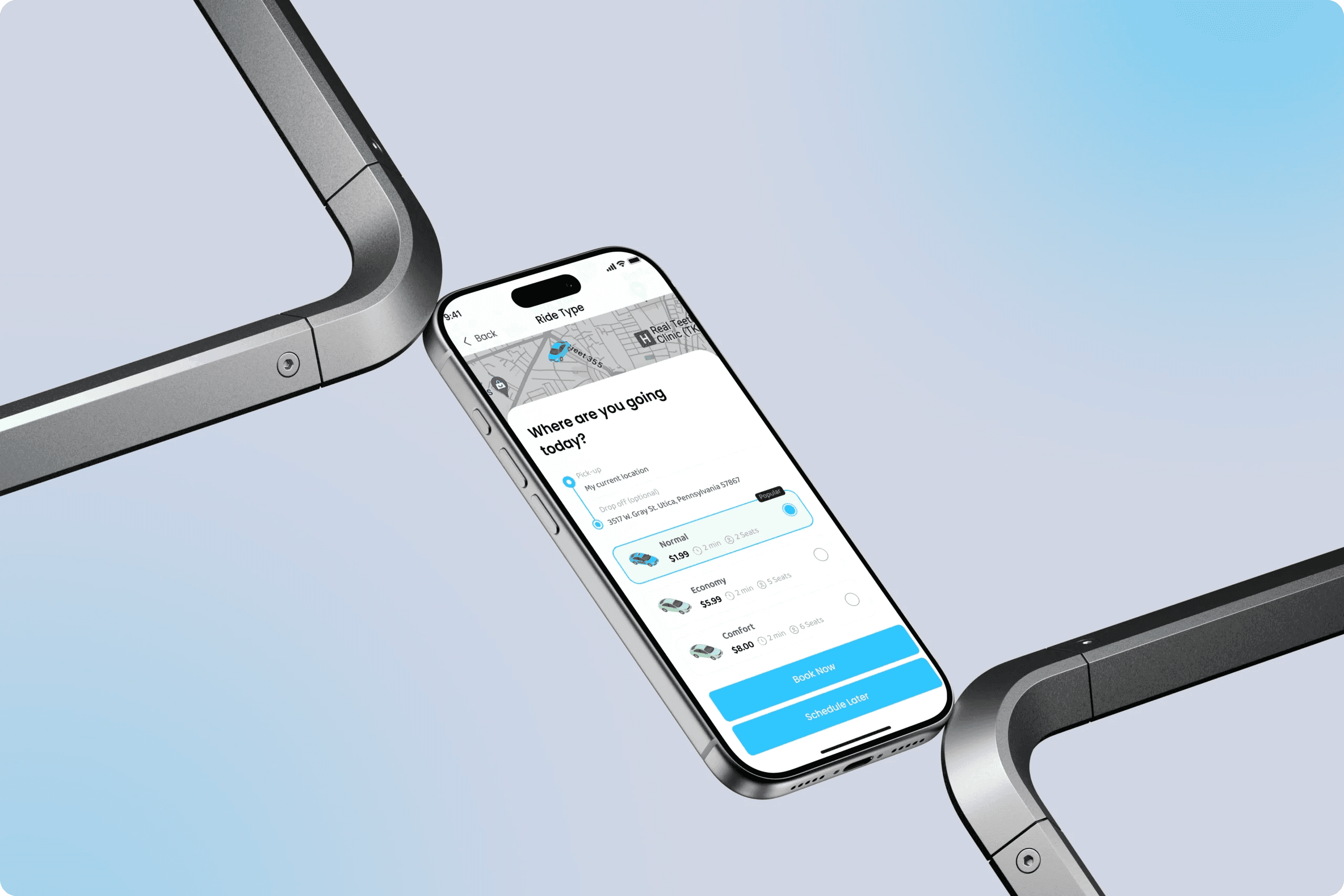 Rovia – Ride Booking App