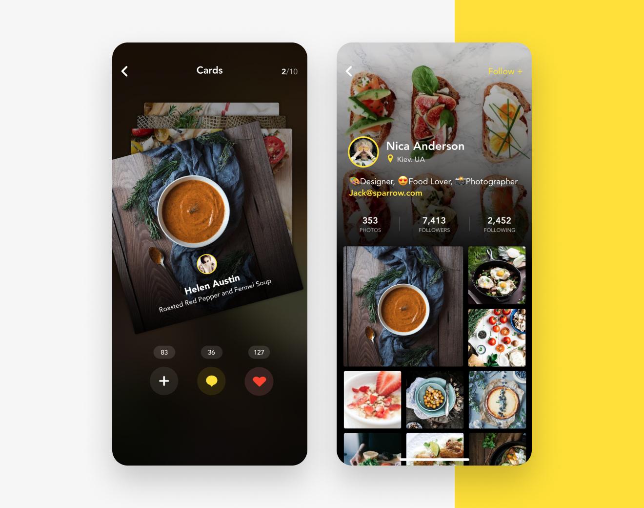 Food App UI/UX design