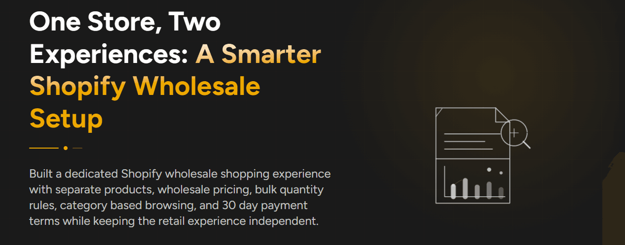 One Store, Two Experiences: A Smarter Shopify Whol